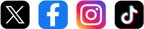 X, Facebook, Instagram, TikTok